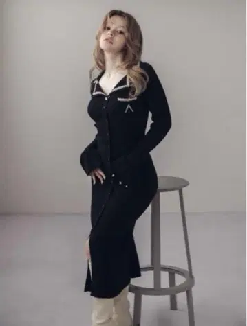 andmary mila 레이디 같은 니트 드레스 미라 레이디