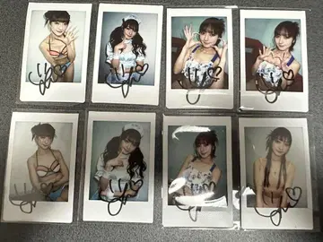 프레스티지 나카가와 유키 친필 사인 폴라로이드 8장 세트