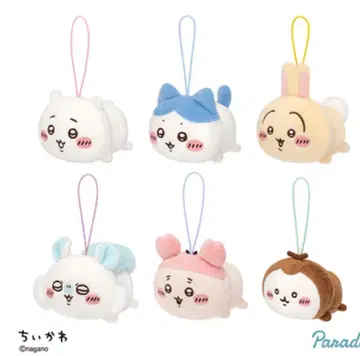 치이카와 (먼작귀) 누워있는 봉제 인형 마스코트 전 6종