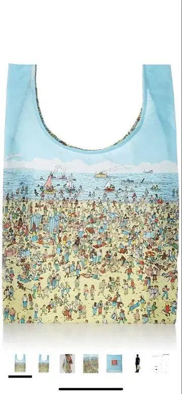 미사용 새상품 BAGGU Where's Wally? 에코백