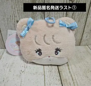 mikko 팝업 스토어 봉제 인형이 포함된 패스 케이스 라떼