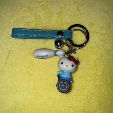 레어 레어 헬로키티 스트랩 블루 방울 스트랩