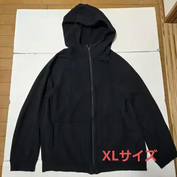 DENHAM TECH KNIT HOODIE BLACK 지퍼 후드티 XL
