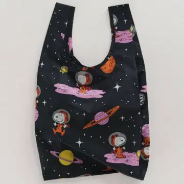 미사용 BAGGU PEANUTS 스누피 에코백 우주 패턴