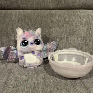 푹신푹신 올빼미 봉제 인형과 보울 세트