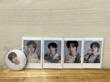 BTS 진 RUNSEOKJIN 인스턴트 사진 폴라로이드 캔 배치