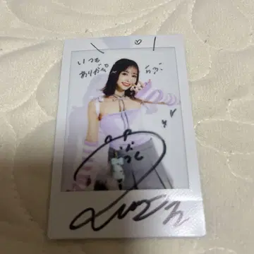 FRUITS ZIPPER 나카가와 루카 친필 사인 폴라로이드