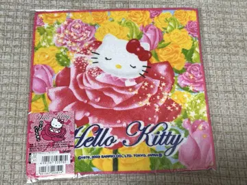 키티 손수건 로즈 버전 HelloKitty 장미 미사용