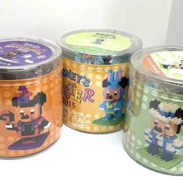 나노 블록 미키 TDL 2015 한정판 부활절 할로윈 3개 세트