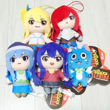 FAIRY TAIL 피코 인형 루시 엘자 해피 웬디 주비아