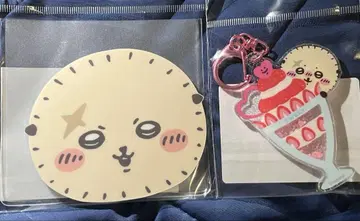 치이카와 (먼작귀) 랏코 미니 거울 랏코 샤카샤카 키링 딸기 파르페