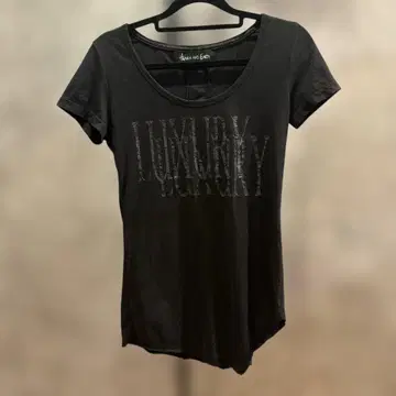 Heaven and Earth 블랙 티셔츠 LUXURY 프린트