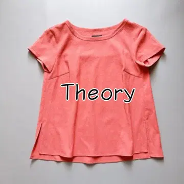 24SS 새상품급 Theory 핑크 스트레치 옥스 티셔츠