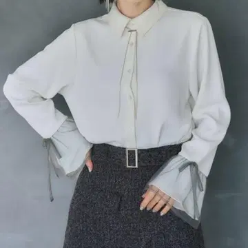 HARE 하레 소데 레이어드 셔츠 화이트