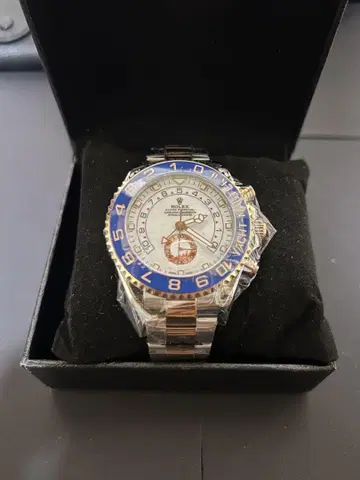 Yachtmaster 파랑/화이트 크로노그래프 시계