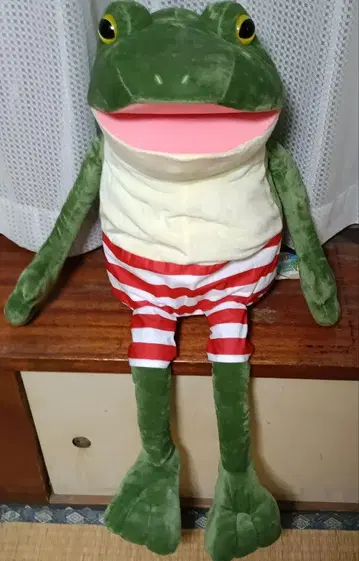 '오토보케 케로퐁' 개구리 봉제 인형 약 78cm