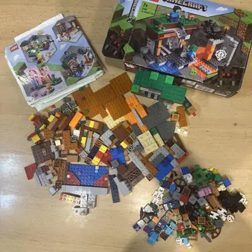 Minecraft 레고 세트 다양한 캐릭터 포함