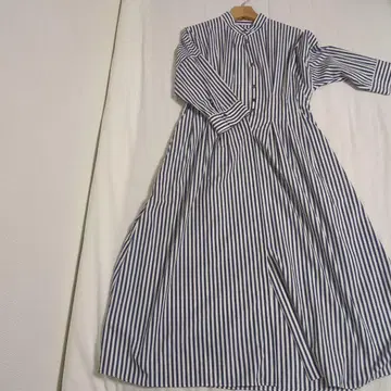 DRESSTERRIOR 스트라이프 긴팔 원피스 36
