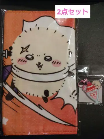 치이카와 (먼작귀) 촉감이 좋은 얇은 소재의 페이스타월 샤카샤카 키링