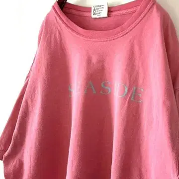 컴포트 컬러즈 씨사이드 티셔츠 L 핑크 구제 의류