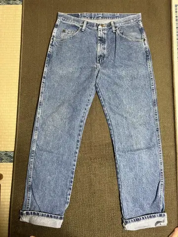 라이트 블루 데님 청바지 스트레이트 레그