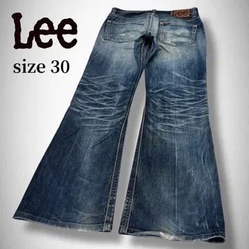 Lee 리 부츠 컷 플레어 데님 그런지 데미지 y2k