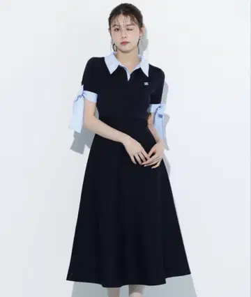 JILL by JILL STUART 더블 카라 니트 원피스