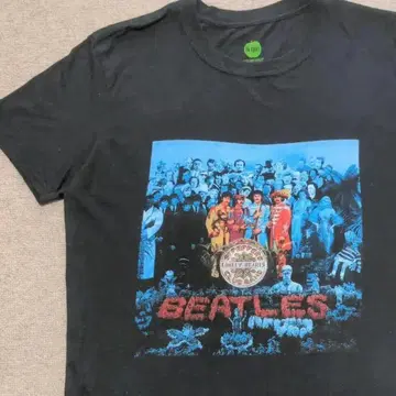 비틀즈 THE BEATLES 반팔 티셔츠 L 사이즈 블랙 올드