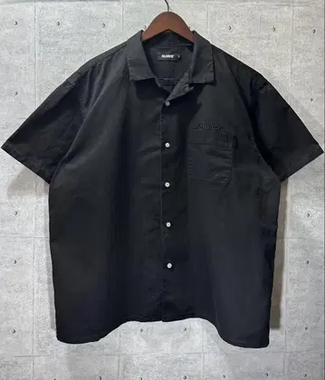 엑스라지 XLARGE 반팔 셔츠 워크 셔츠 고릴라 자수