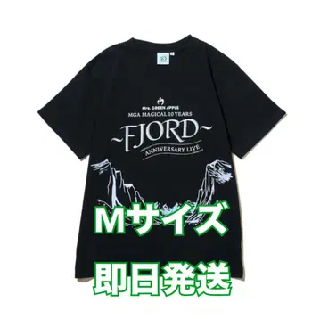 Mrs. GREEN APPLE FJORD 로고 티셔츠 블랙 M 사이즈