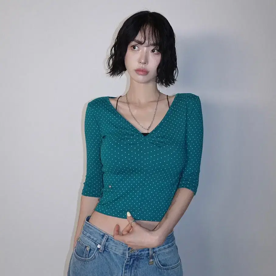 PALE JADE☆Deep Square-Neck T (Short Sleeve)_4color★新作★ PALE JADE | 페일제이드 Pale jade three-quarter sleeve