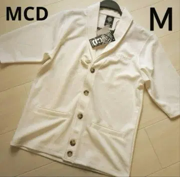 MCD 자수 자켓 겉옷 토글 버튼 저리 소재 부드러운 화이트