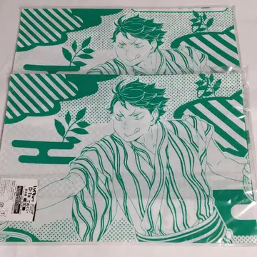 하이큐!! 애니 복권 손수건 오가와 테누기 2장 세트