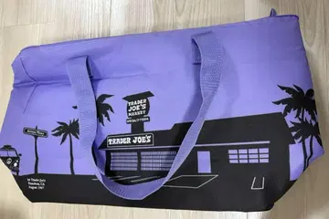 Trader Joe's 대형 보냉 에코백 보라색