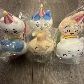 치이카와 랜드 피포포 봉제 인형 3개 세트 치이카와 하치와레 토끼