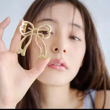 스나이델 홈 신키 유코 리본 헤어 밴즈 헤어 클립
