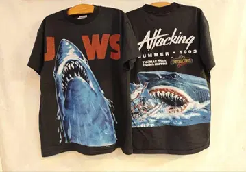 Jaws 티셔츠 블랙 XL