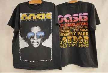 Oasis 콘서트 티셔츠 블랙 XL