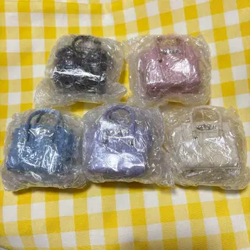질스튜어트 미니 비쥬 로얄 토트 키링 5종 컴플리트