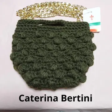 택 포함 미사용 새상품 Caterina Bertini 체인 숄더백