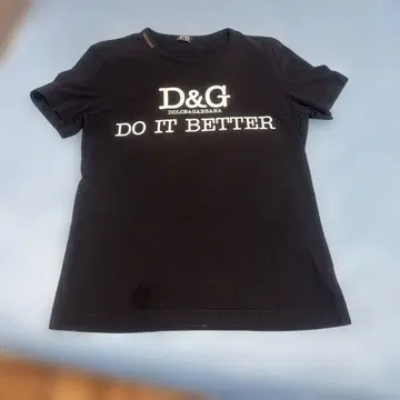 D&G DO IT BETTER 블랙 티셔츠 34/48