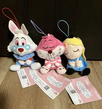 앨리스 체셔 고양이 화이트 토끼 봉제 인형