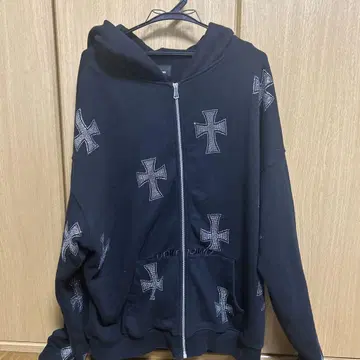 UNKNOWN 블랙 후드 부착 후드티 M 사이즈