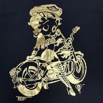 BETTY BOOP GOLD PRINT 1989 티셔츠 M