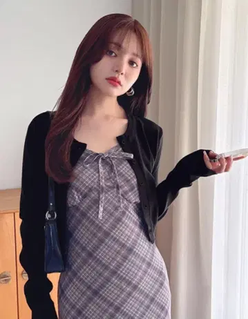 접촉 냉감 크롭 기장 가디건