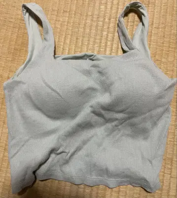 지유 그린 탱크탑 XL 브라 느낌