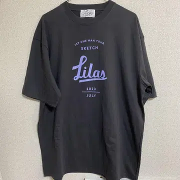 L YOASOBI 리라 리라 Lilas 티셔츠 Sketch BLACK