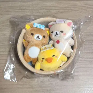 리락쿠마의 온천 장면 봉제 인형