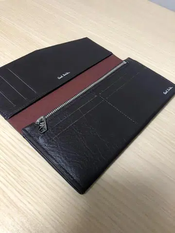 미사용 폴스미스 가죽 장지갑 소가죽 브라운 유니섹스