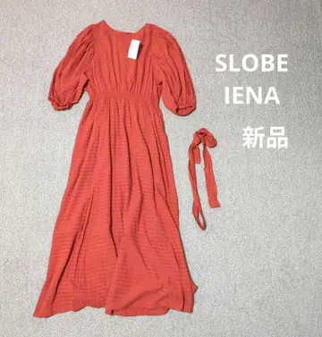 새상품 슬로브 이에나 롱 원피스 퍼프 슬리브